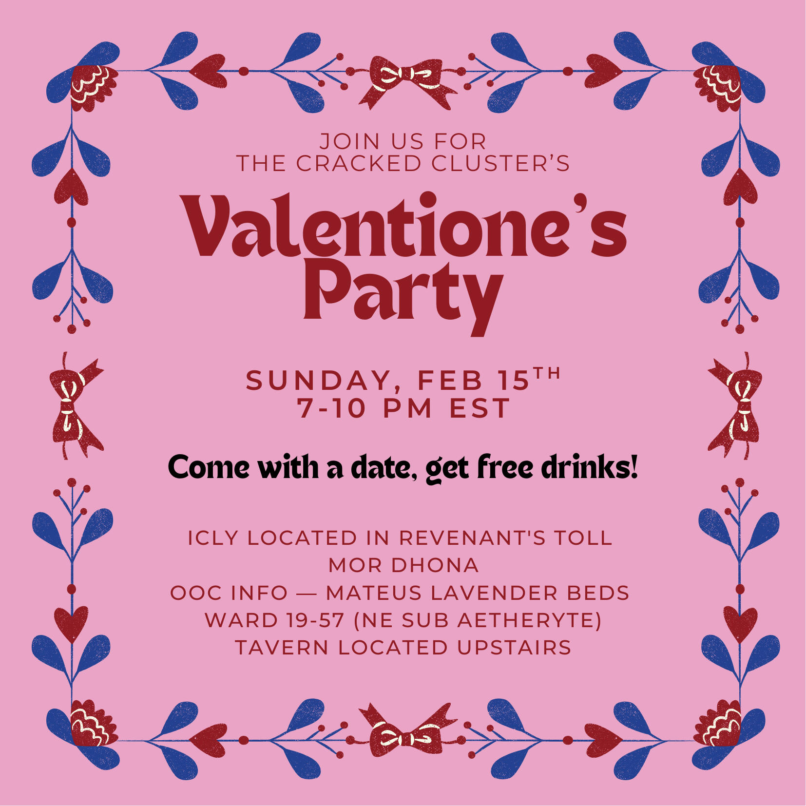 Join us at the Cracked Cluster! Feb 15th 7-10 PM EST